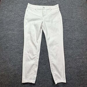 D Jeans Skinny Jeans Womens 12 White High Rise Casual Everyday Comfortable Denim